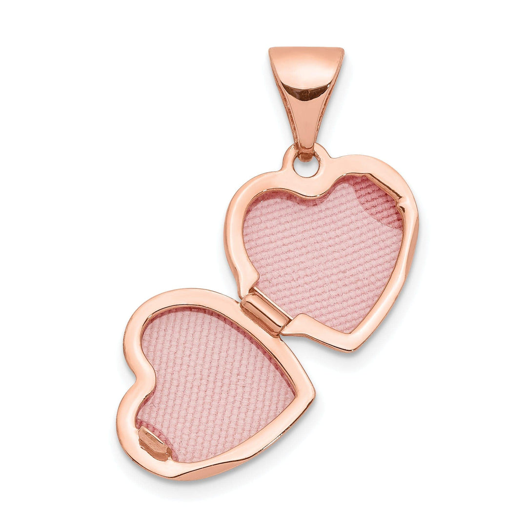 Lovely Rita's Pendants & Charms Rose Gold Floral Heart Locket