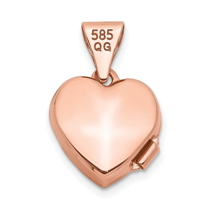 Lovely Rita's Pendants & Charms Rose Gold Floral Heart Locket