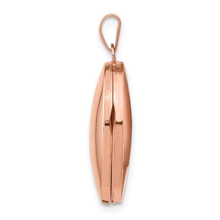 Lovely Rita's Pendants & Charms Rose Gold Polished Oval Locket