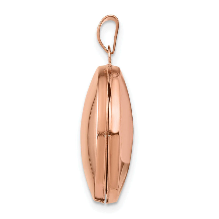 Lovely Rita's Pendants & Charms Rose Gold Round Plain Flat Locket