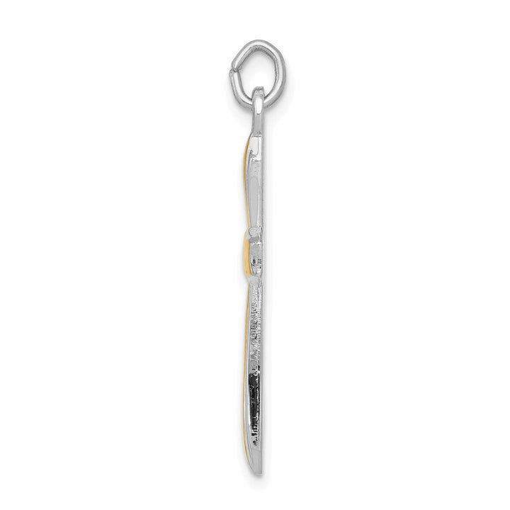 Lovely Rita's Pendants & Charms Silver 18k Gold Plated Polished Cross Pendant