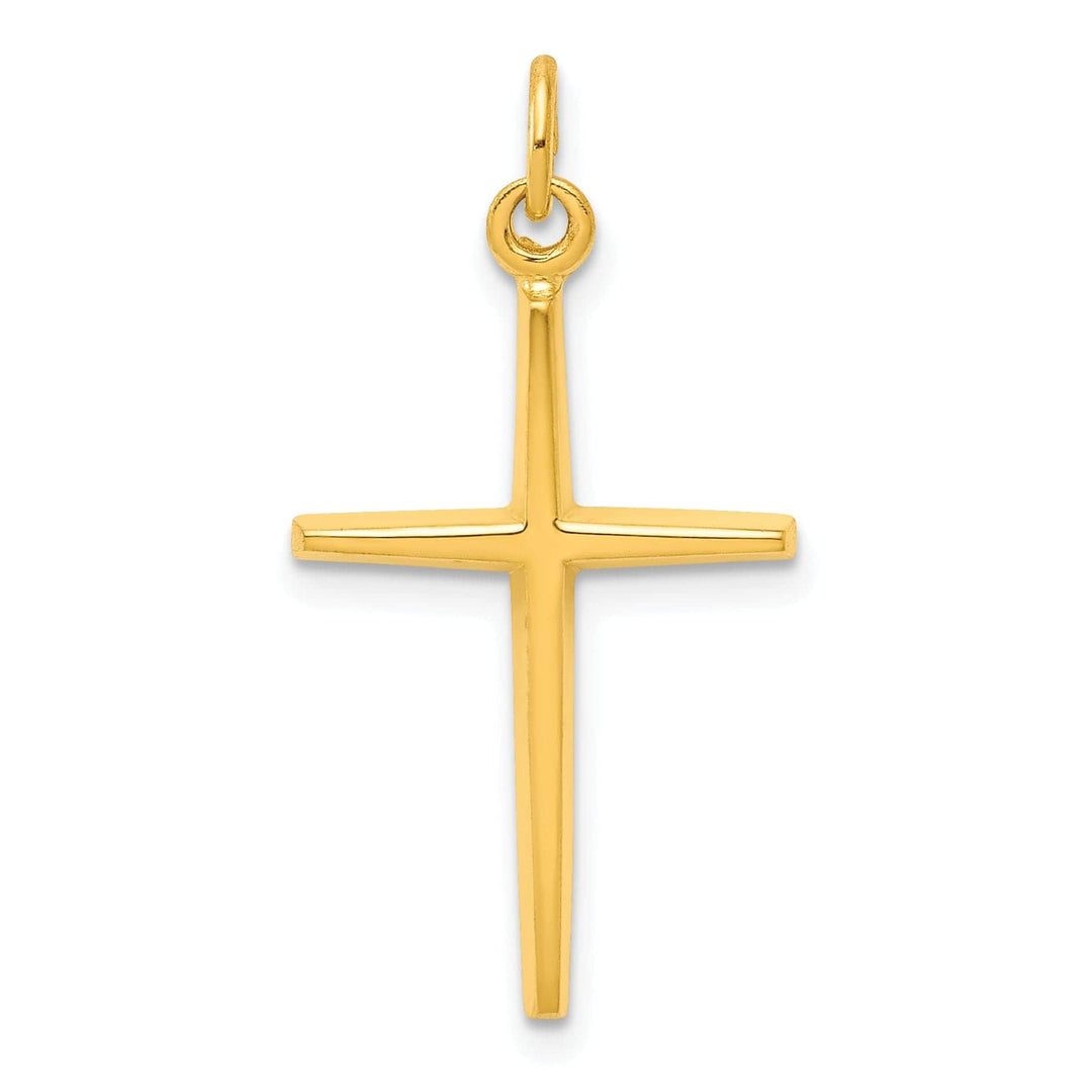 Lovely Rita's Pendants & Charms Silver 24k Gold Finish Passion Cross Pendant
