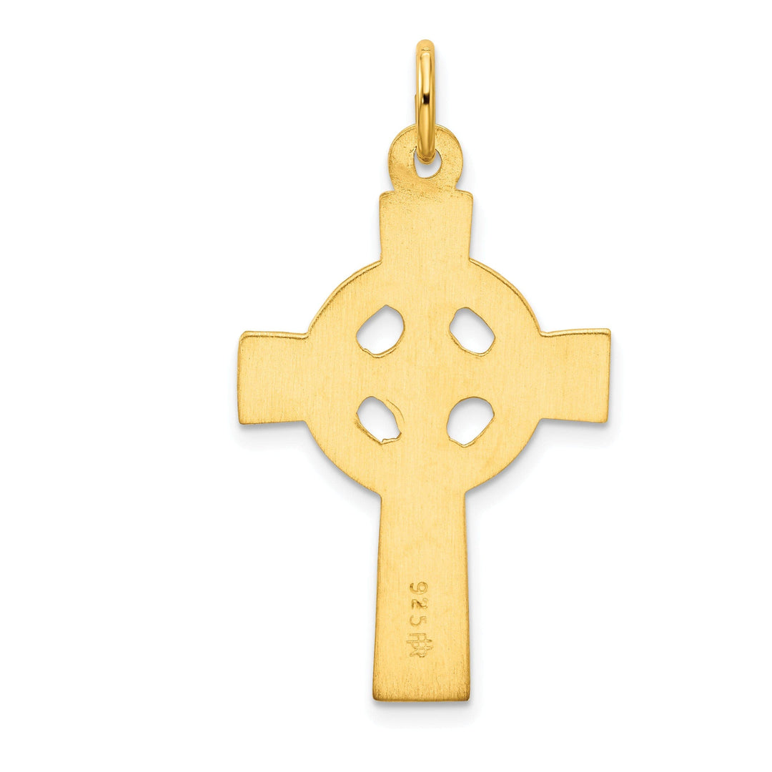 Lovely Rita's Pendants & Charms Silver 24k Gold Plated Celtic Cross Pendant