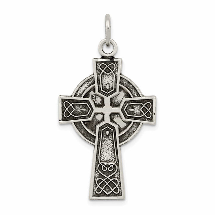 Lovely Rita's Pendants & Charms Silver Antique Satin Finish Irish Cross Pendant