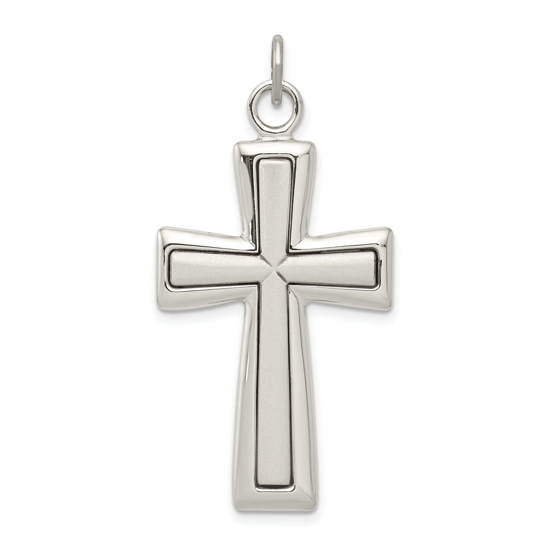 Lovely Rita's Pendants & Charms Silver Antique Satin Polish Latin Cross Pendant
