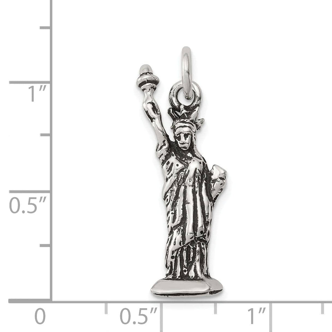 Lovely Rita's Pendants & Charms Silver Antiqued 3-D Statue of Liberty Charm