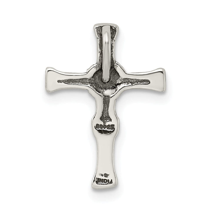 Lovely Rita's Pendants & Charms Silver Antiqued Chain Slide Cross Pendant