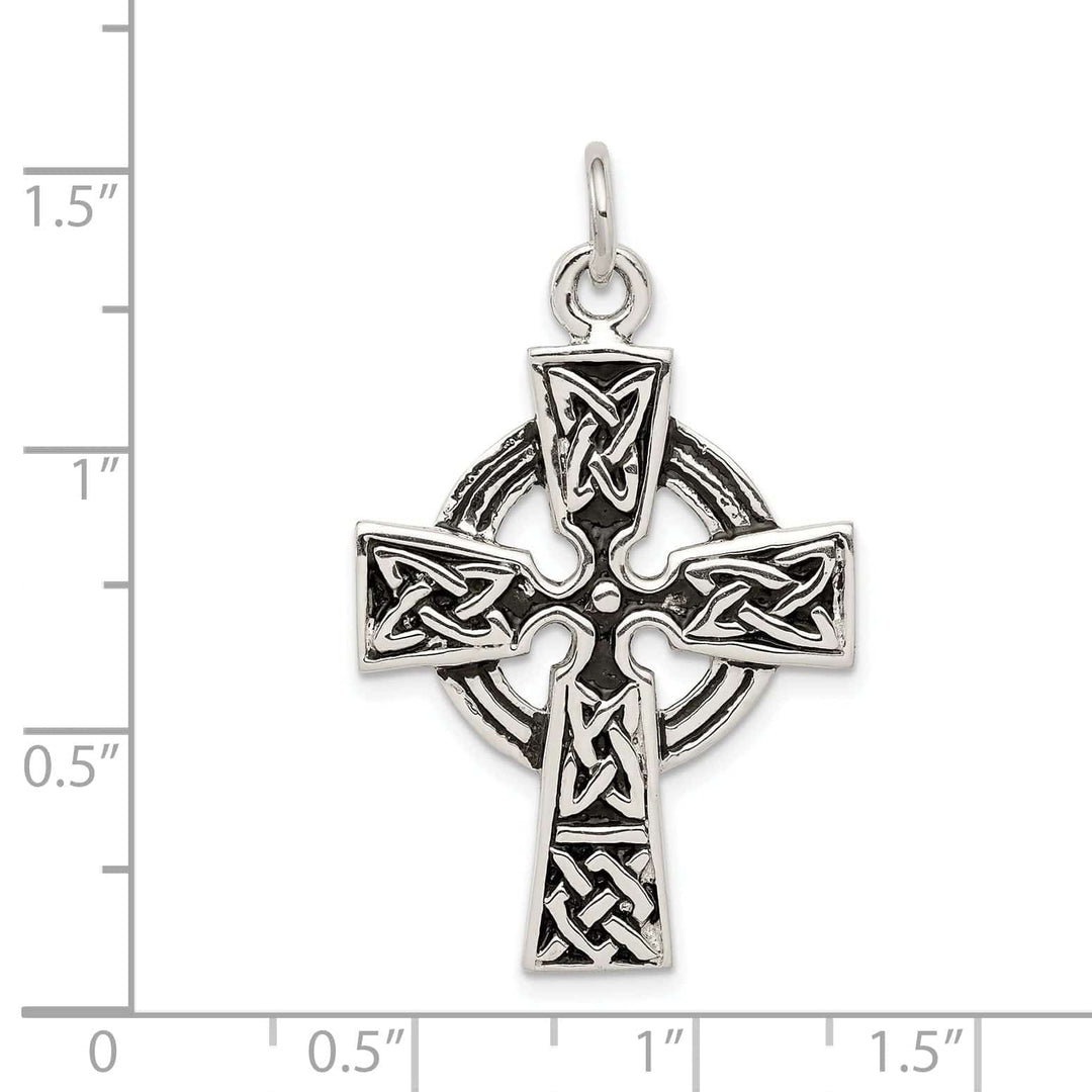 Lovely Rita's Pendants & Charms Silver Antiqued Finish Celtic Cross Pendant