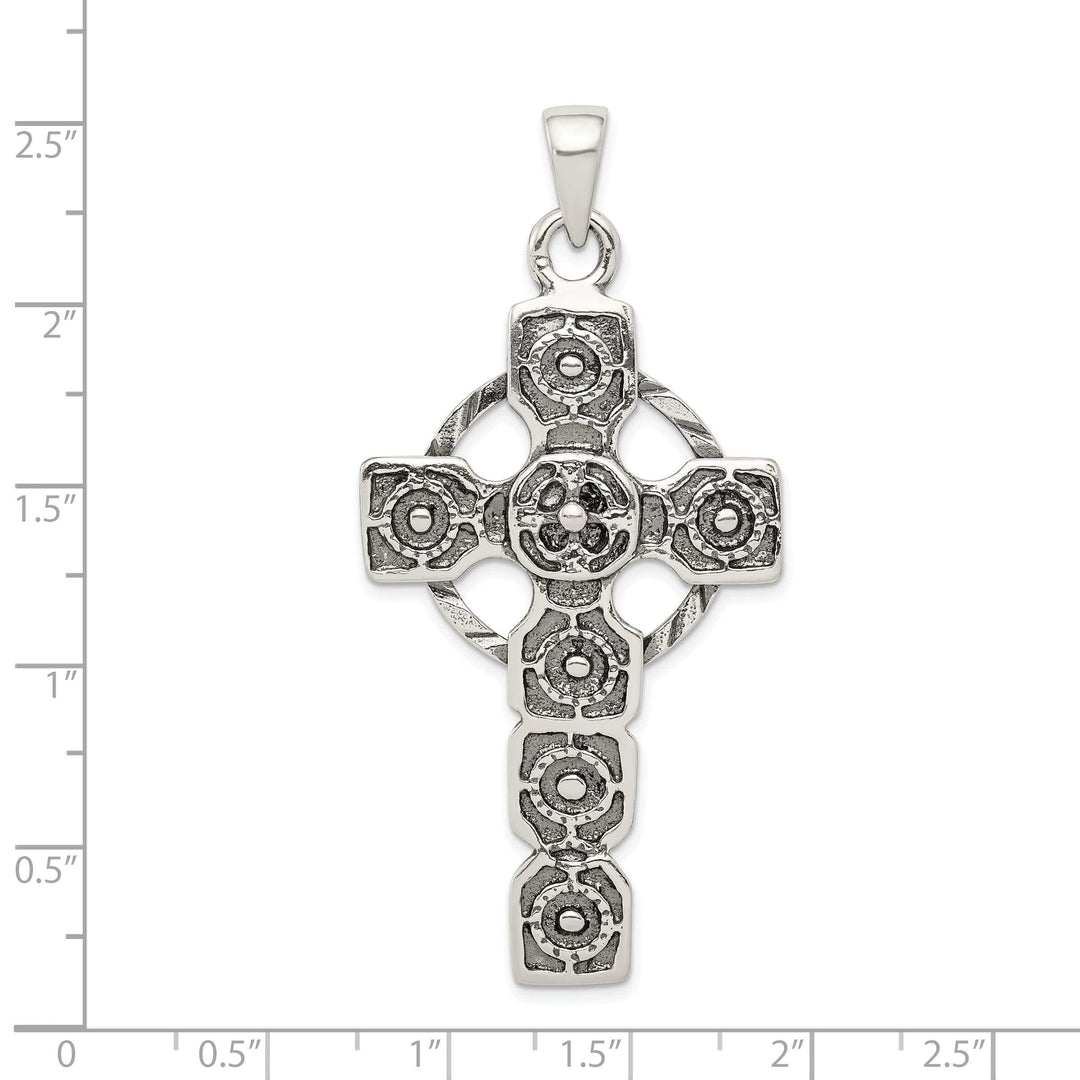 Lovely Rita's Pendants & Charms Silver Antiqued Finish Celtic Cross Pendant