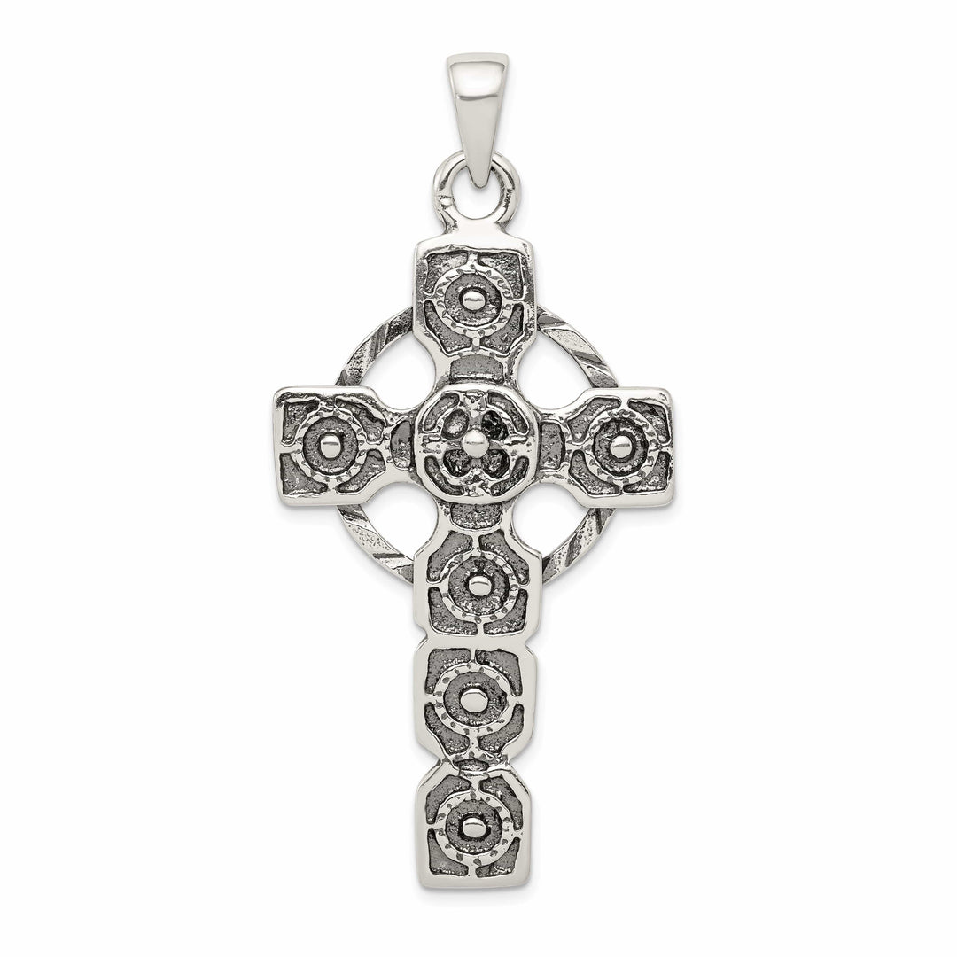 Lovely Rita's Pendants & Charms Silver Antiqued Finish Celtic Cross Pendant