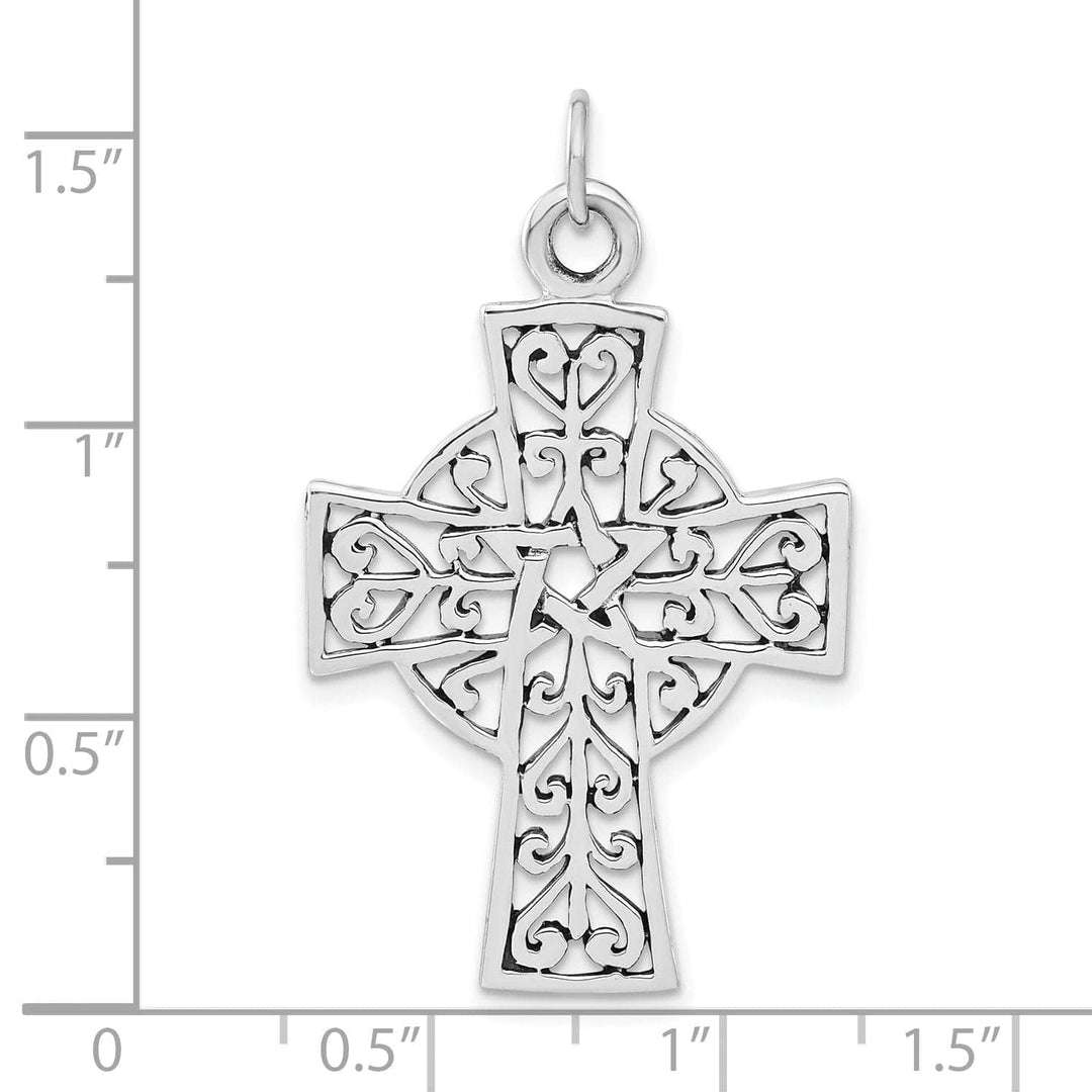 Lovely Rita's Pendants & Charms Silver Antiqued Finish Celtic Cross Pendant