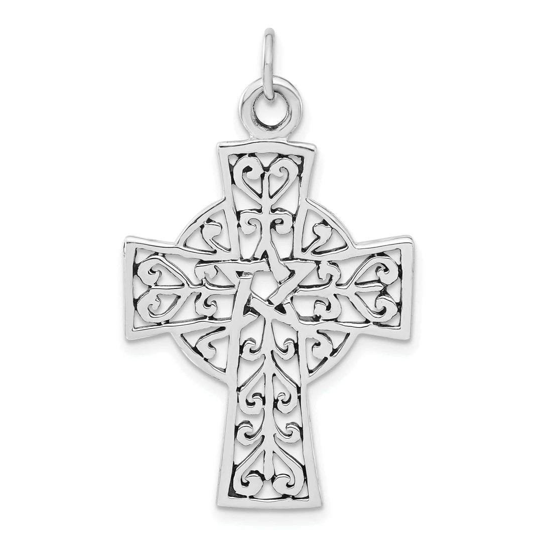 Lovely Rita's Pendants & Charms Silver Antiqued Finish Celtic Cross Pendant