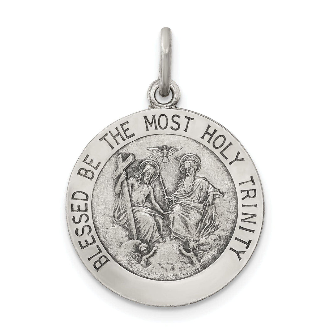 Lovely Rita's Pendants & Charms Silver Antiqued Holy Trinity Medal Pendant