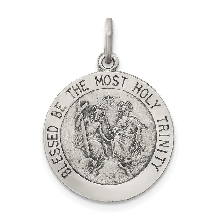 Lovely Rita's Pendants & Charms Silver Antiqued Holy Trinity Medal Pendant