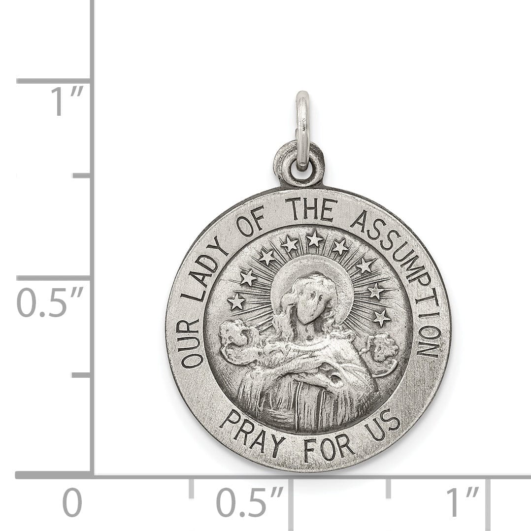 Lovely Rita's Pendants & Charms Silver Antiqued Our Lady of the Assumption Medal