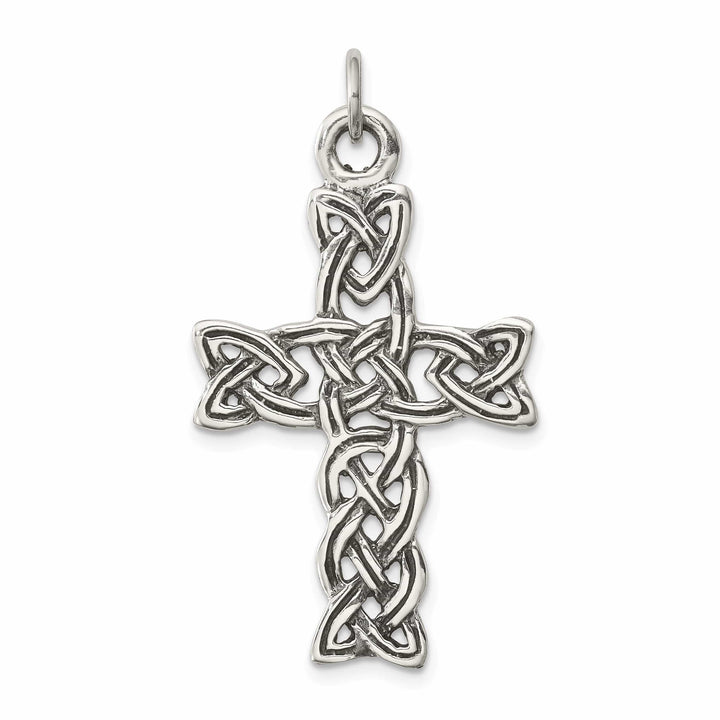 Lovely Rita's Pendants & Charms Silver Antiqued Polished Celtic Cross Pendant