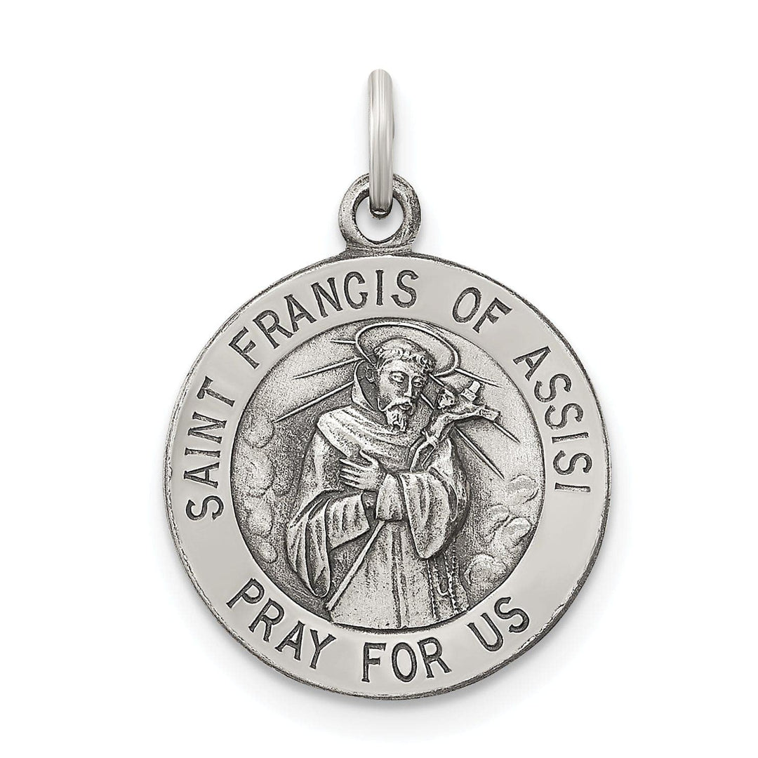Lovely Rita's Pendants & Charms Silver Antiqued Saint Francis of Assisi Medal