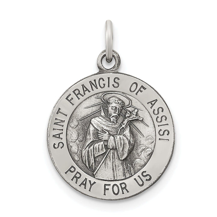 Lovely Rita's Pendants & Charms Silver Antiqued Saint Francis of Assisi Medal