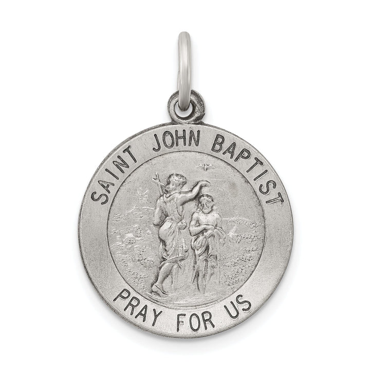 Lovely Rita's Pendants & Charms Silver Antiqued Saint John the Baptist Medal