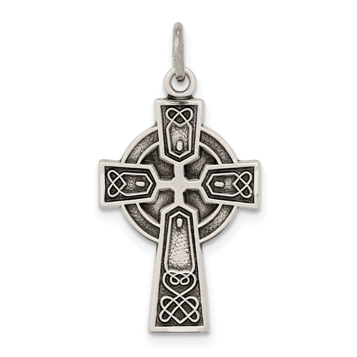 Lovely Rita's Pendants & Charms Silver Antiqued Satin Celtic Cross Pendant