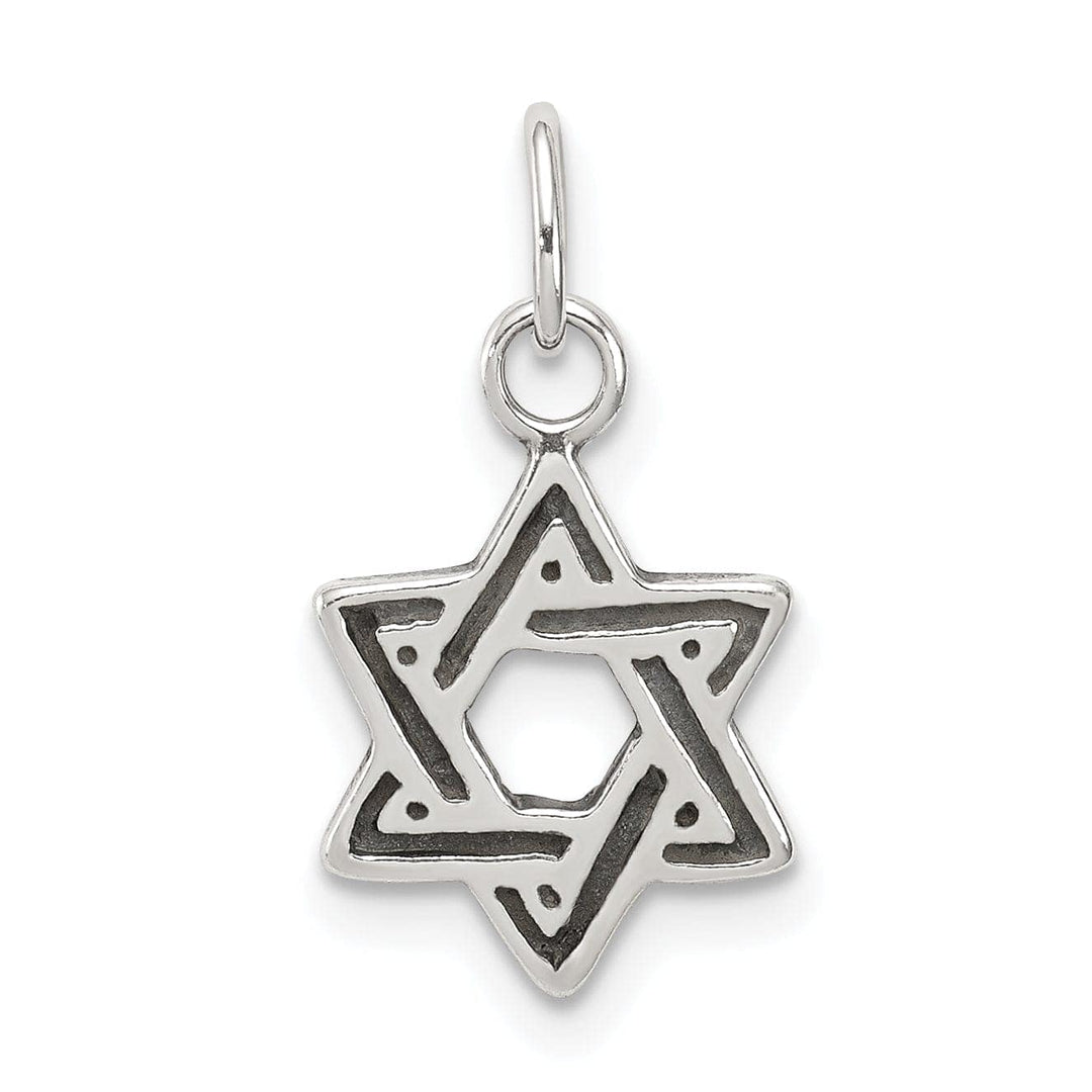 Lovely Rita's Pendants & Charms Silver Antiqued Star of David Charm Pendant
