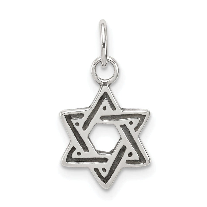Lovely Rita's Pendants & Charms Silver Antiqued Star of David Charm Pendant