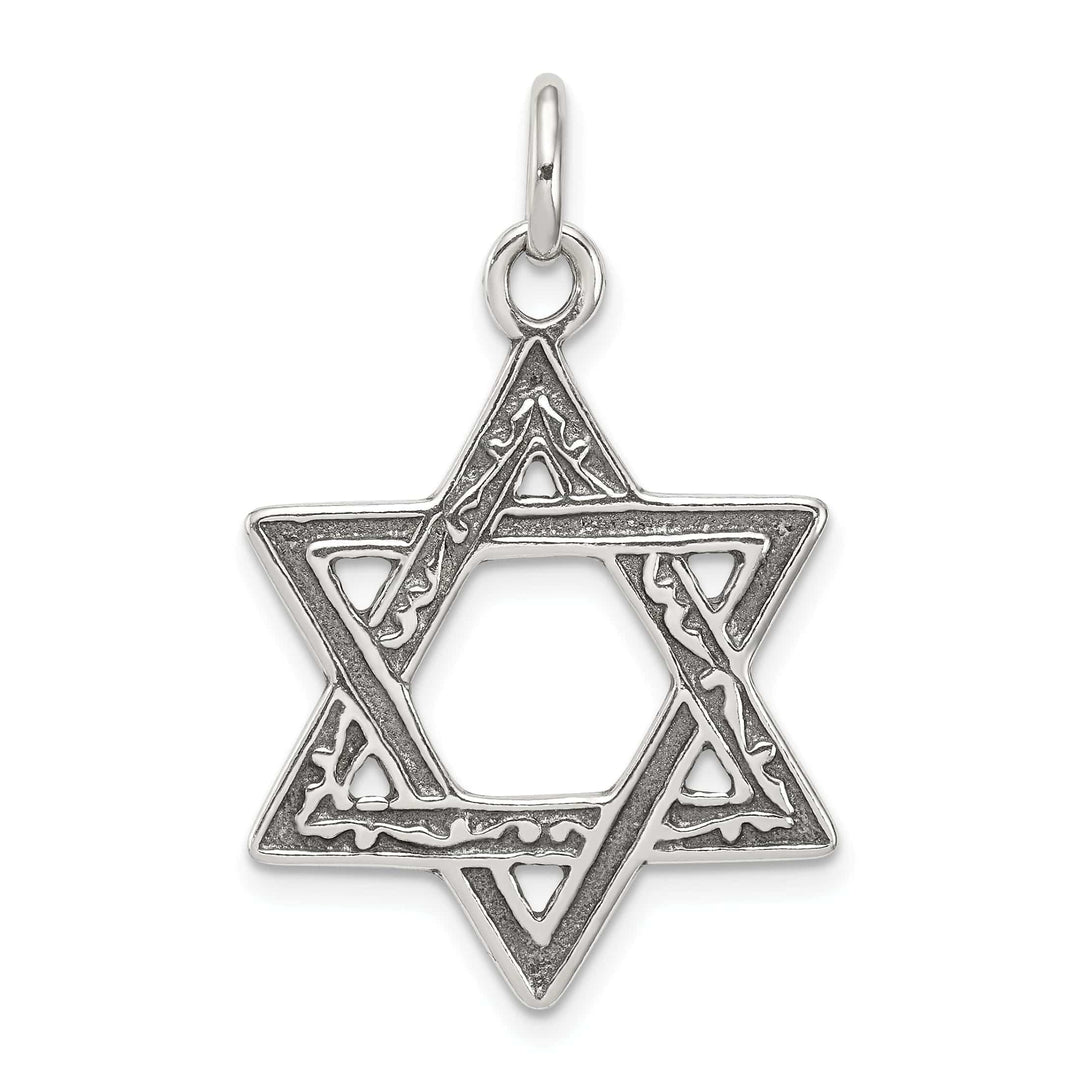 Lovely Rita's Pendants & Charms Silver Antiqued Star of David Charm Pendant