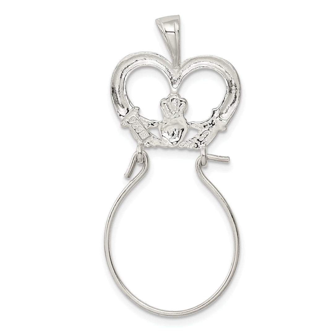 Lovely Rita's Pendants & Charms Silver Claddagh Design Charm Holder Pendant