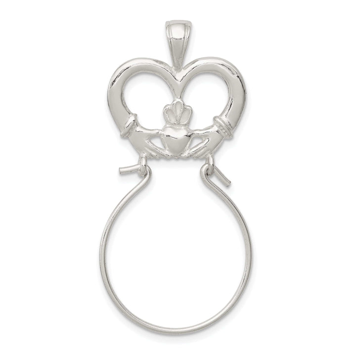 Lovely Rita's Pendants & Charms Silver Claddagh Design Charm Holder Pendant