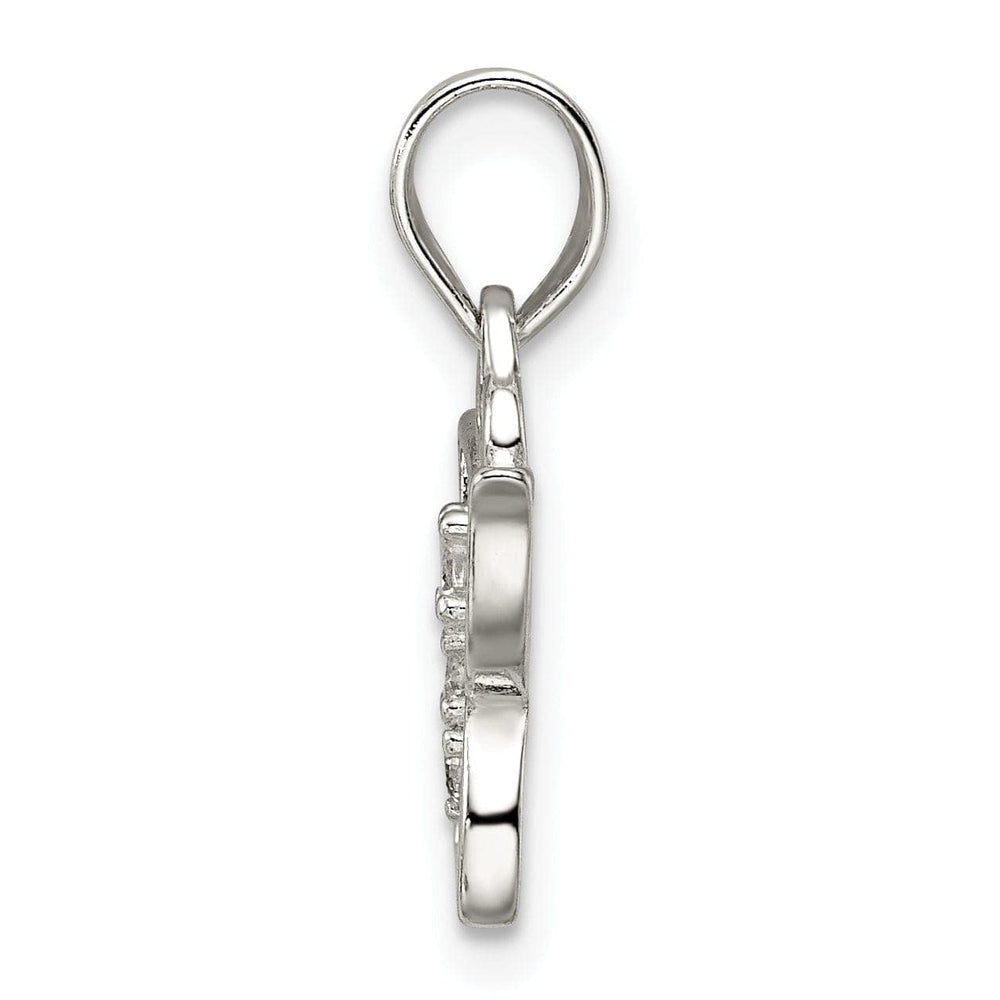 Lovely Rita's Pendants & Charms Silver Cubic Zirconia Butterfly Charm Pendant