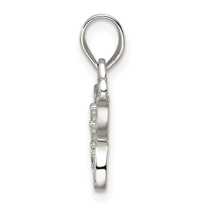 Lovely Rita's Pendants & Charms Silver Cubic Zirconia Butterfly Charm Pendant