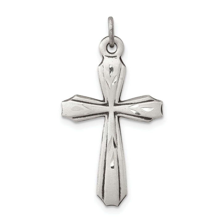 Lovely Rita's Pendants & Charms Silver D.C Satin Antiqued Finish Cross Pendant