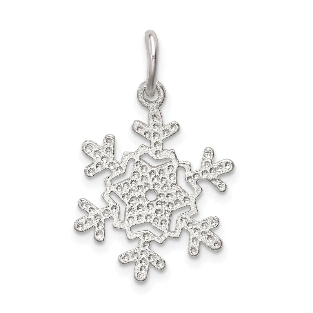Lovely Rita's Pendants & Charms Silver Diamond Cut Snowflake Charm Pendant