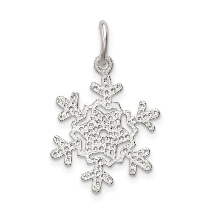 Lovely Rita's Pendants & Charms Silver Diamond Cut Snowflake Charm Pendant