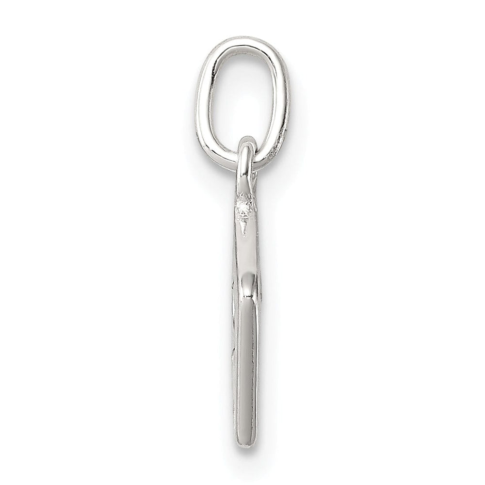 Lovely Rita's Pendants & Charms Silver Enameled Ace Of Spades Card Charm