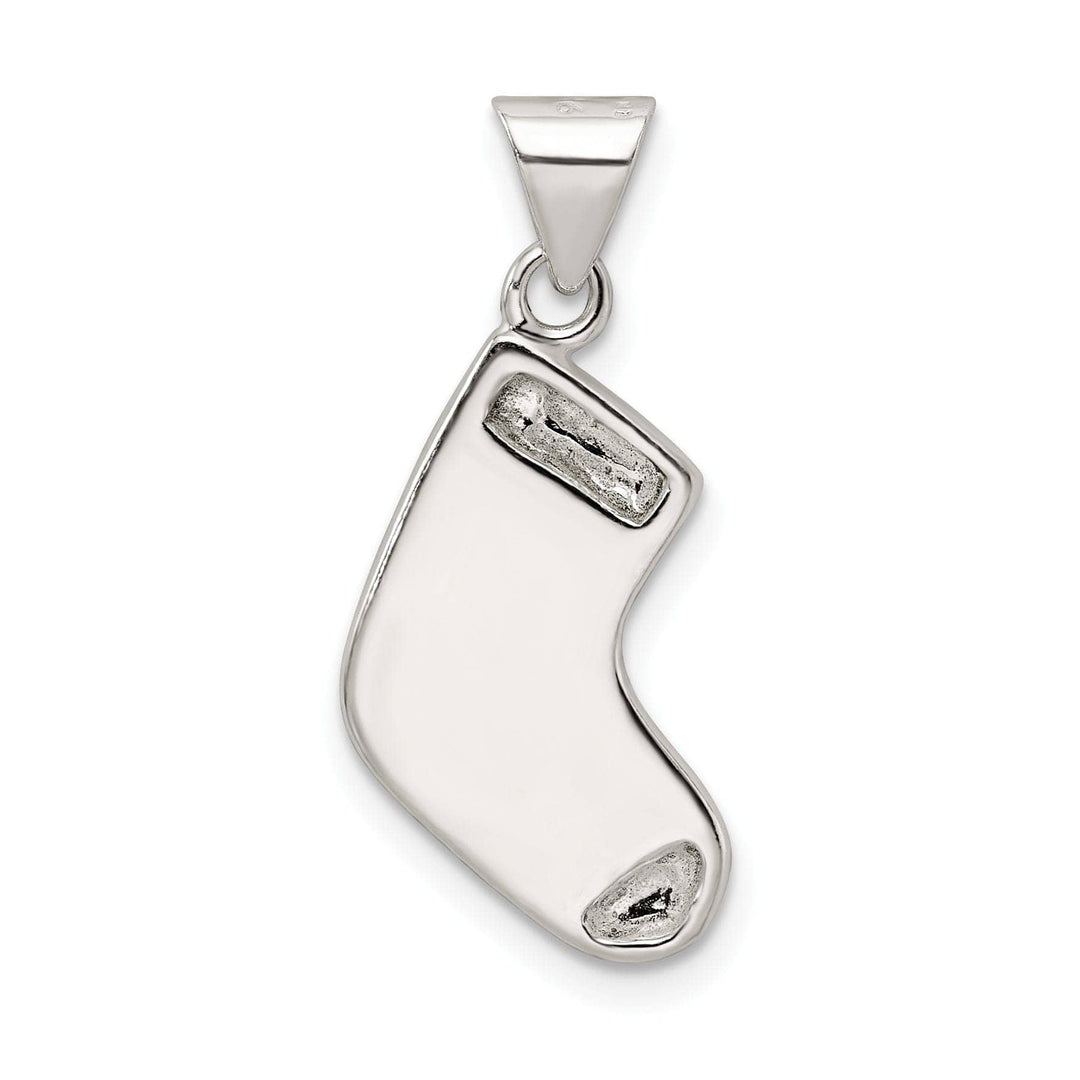 Lovely Rita's Pendants & Charms Silver Enameled Christmas Stocking Pendant