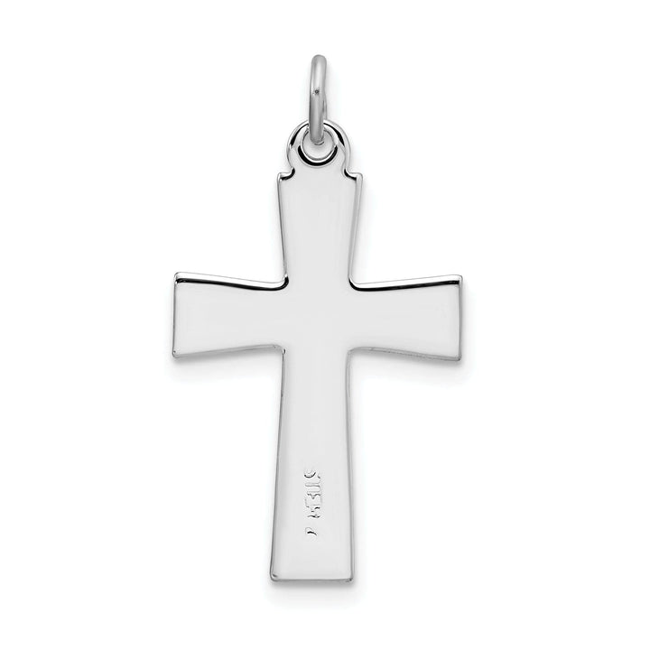 Lovely Rita's Pendants & Charms Silver Enameled Polished Latin Cross Pendant