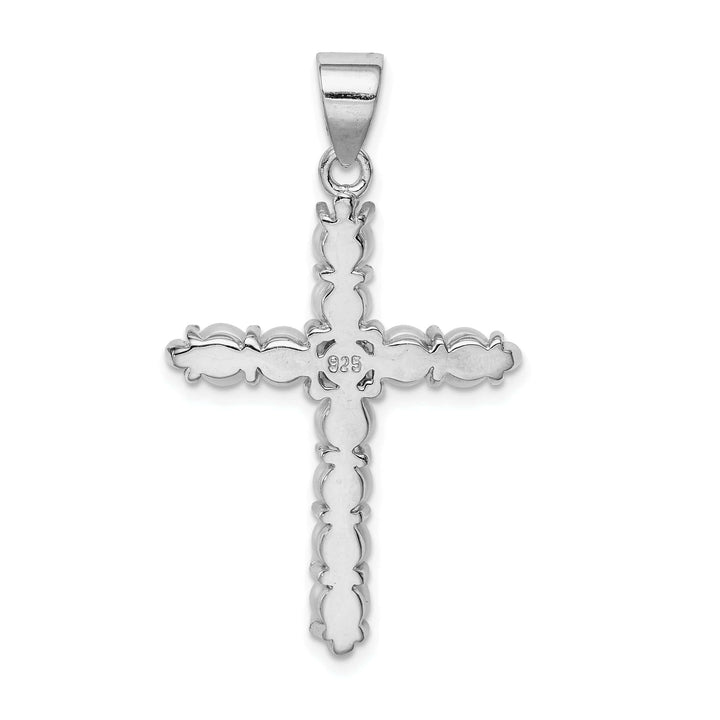 Lovely Rita's Pendants & Charms Silver Freash Water Culture Pearl Cross Pendant