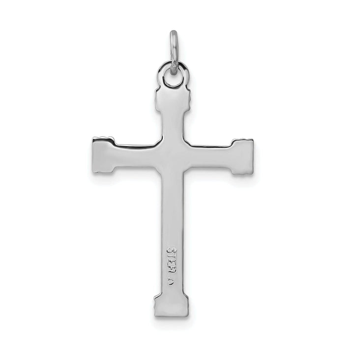 Lovely Rita's Pendants & Charms Silver Gold Plated Polished Rope Cross Pendant