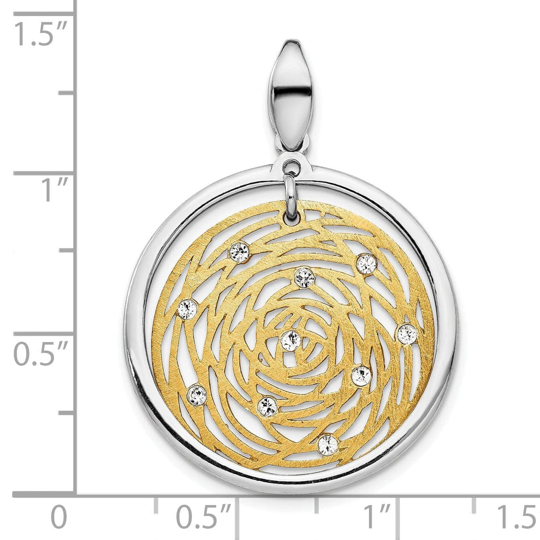 Lovely Rita's Pendants & Charms Silver Gold-tone Polished finish C.Z Pendant
