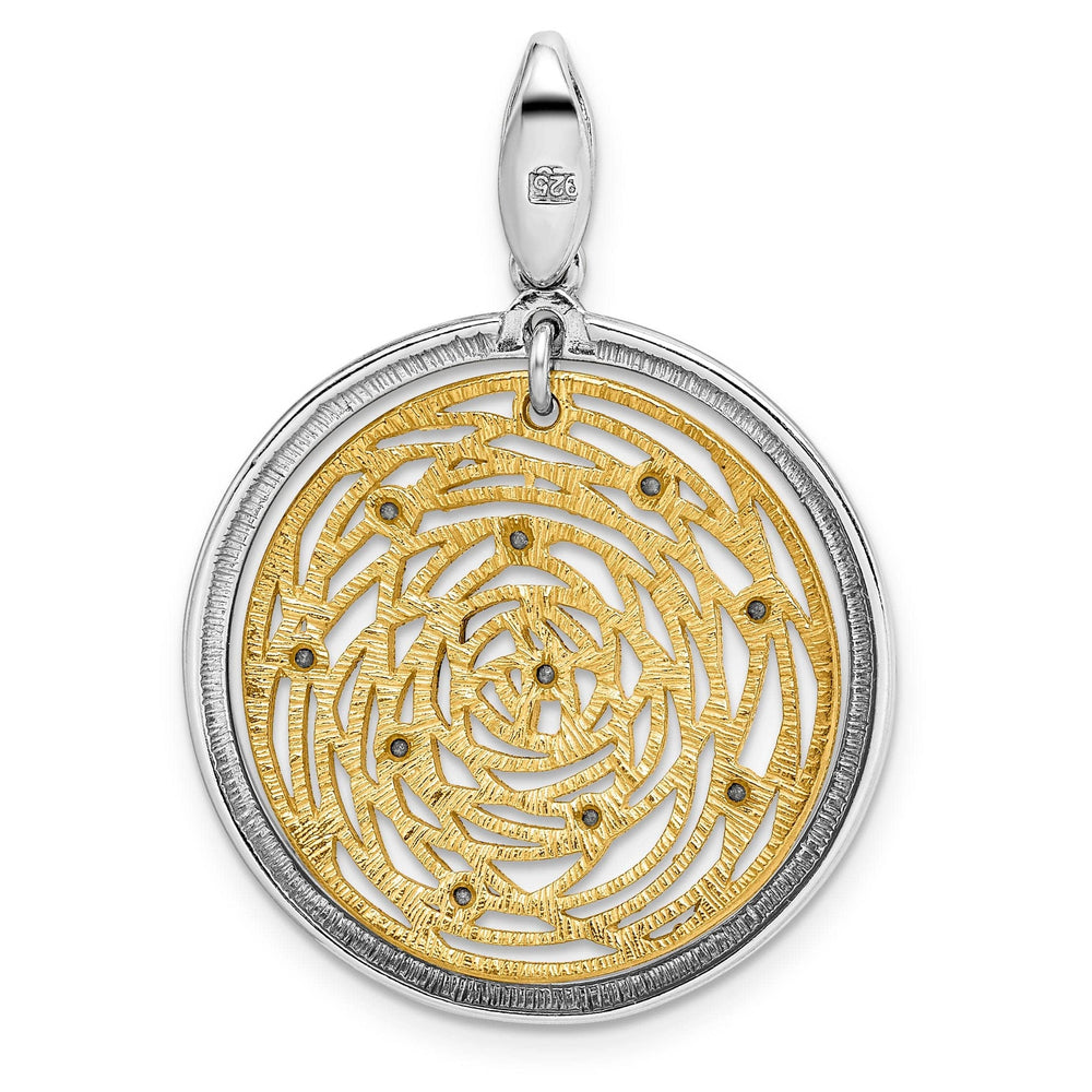 Lovely Rita's Pendants & Charms Silver Gold-tone Polished finish C.Z Pendant