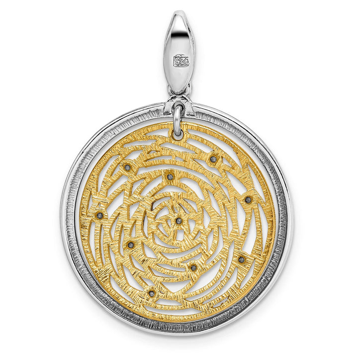 Lovely Rita's Pendants & Charms Silver Gold-tone Polished finish C.Z Pendant