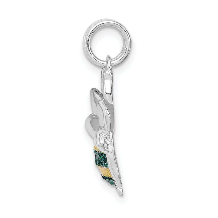 Lovely Rita's Pendants & Charms Silver Green Yellow Enamel Bee Charm Pendant