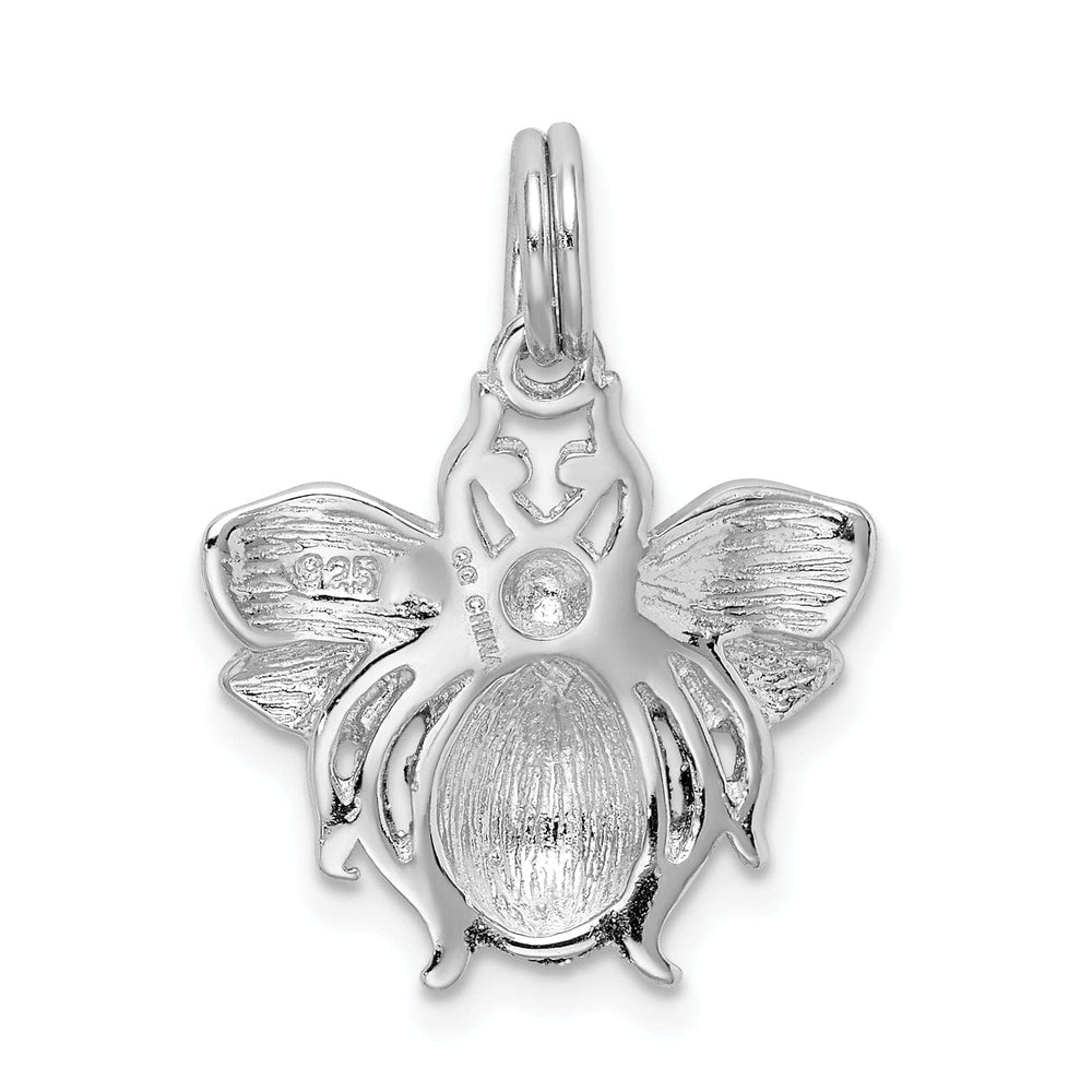 Lovely Rita's Pendants & Charms Silver Green Yellow Enamel Bee Charm Pendant