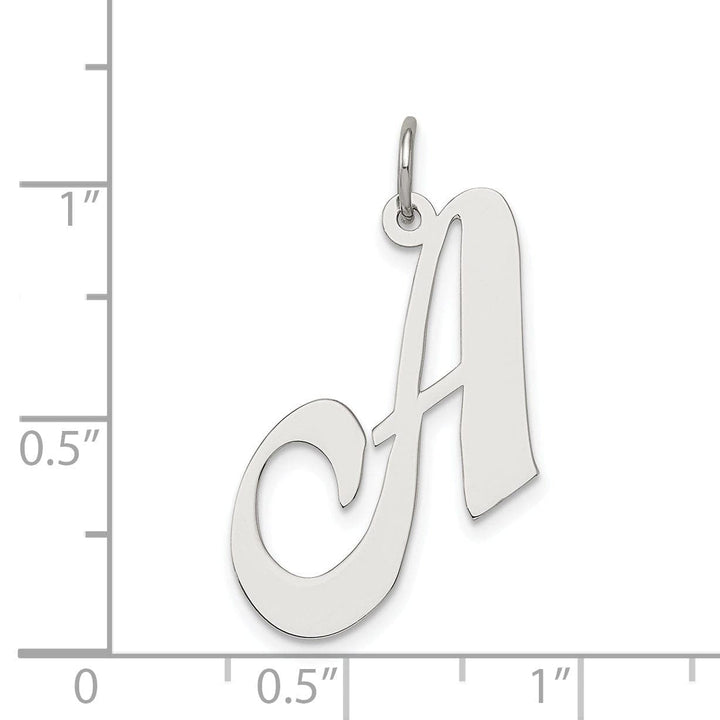 Lovely Rita's Pendants & Charms Silver Large Fancy Script Initial A Charm