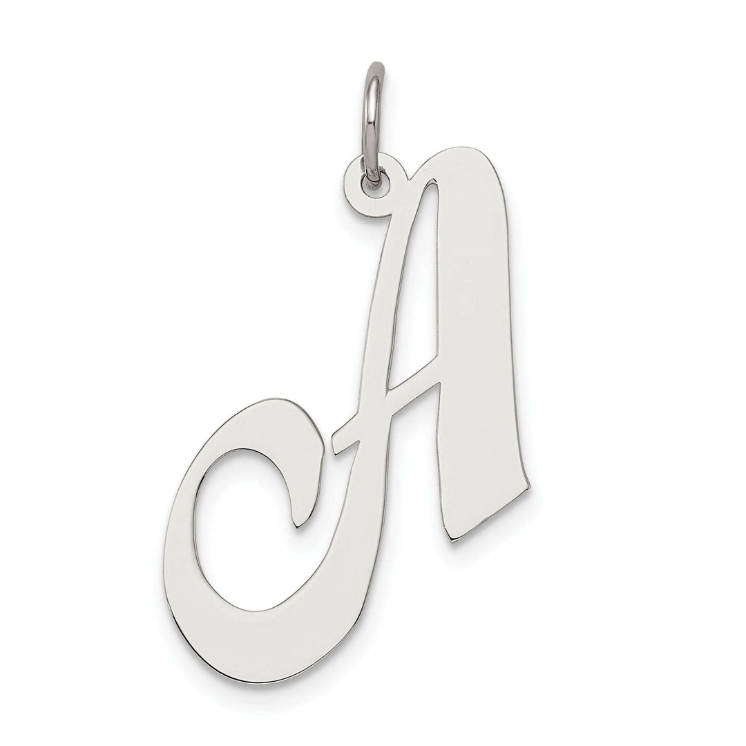 Lovely Rita's Pendants & Charms Silver Large Fancy Script Initial A Charm