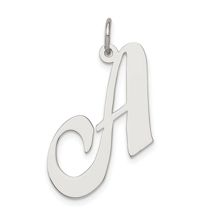 Lovely Rita's Pendants & Charms Silver Large Fancy Script Initial A Charm