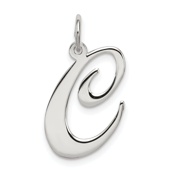 Lovely Rita's Pendants & Charms Silver Large Fancy Script Initial C Charm