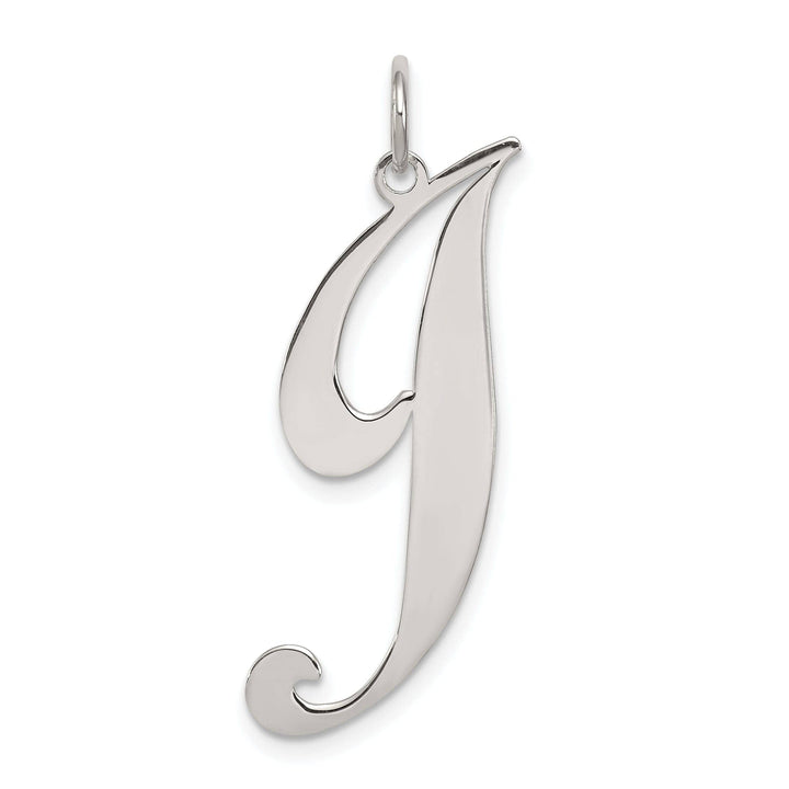 Lovely Rita's Pendants & Charms Silver Large Fancy Script Initial J Charm