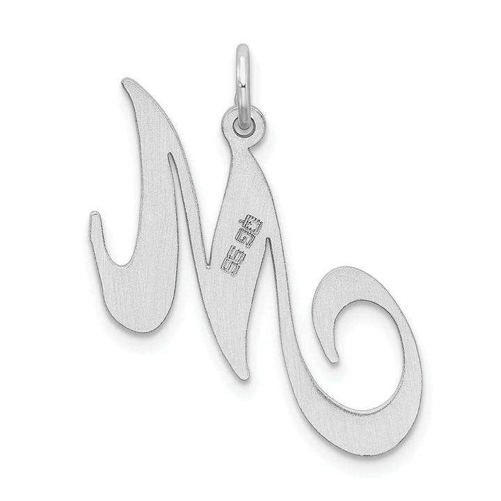 Lovely Rita's Pendants & Charms Silver Large Fancy Script Initial M Charm